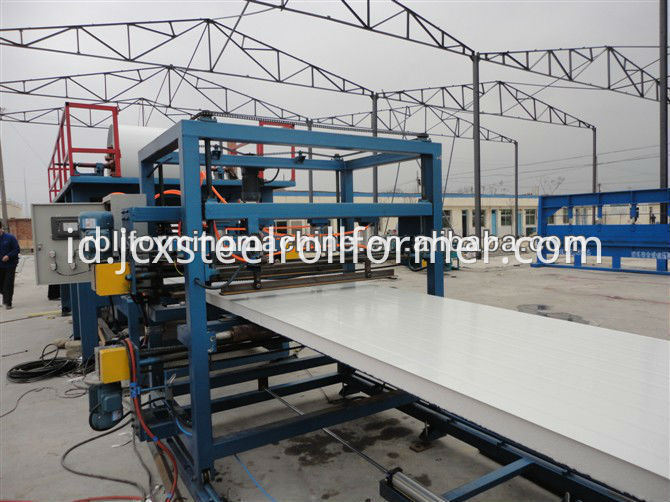 Rockwool Polyurethane EPS Sandwich Panel Line Produksi Mesin